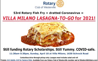 Fish Fry this year will be ‘Lasagna-To-Go’ event