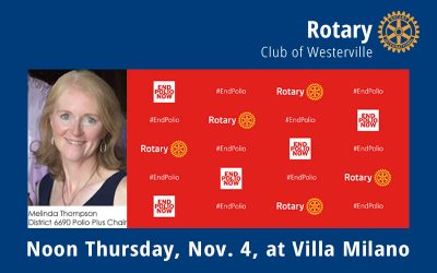 District Polio Plus Chairwoman to Address Club Nov. 4